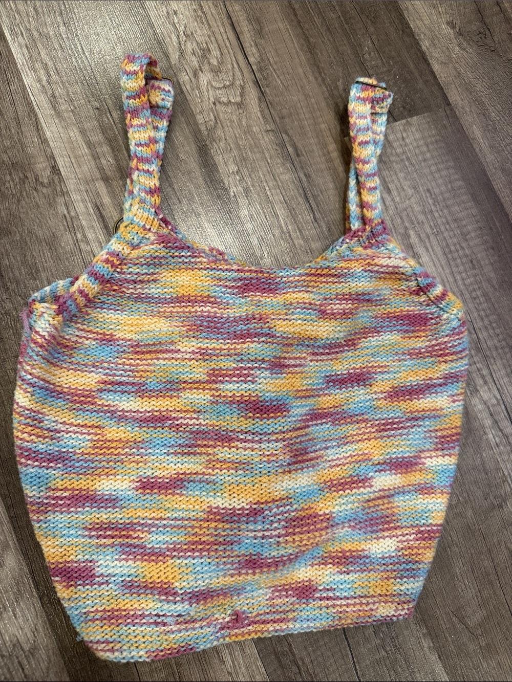 Olive & Oak Pastel Multicolor Knit Tank Top - Size Medium